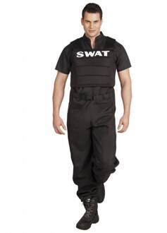 Verkleedpak Swat-officier Heren Zwart