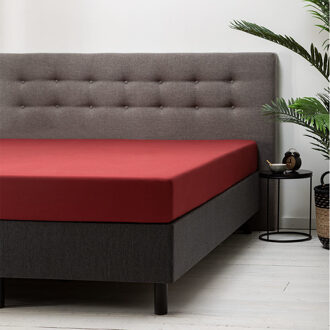 Verkoelend Hoeslaken - Rood - 90x210 cm - Katoen - Fresh & Co