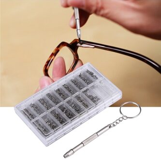 Verkoop 1000Pcs Rvs Micro Bril Sunglass Horloge Bril Telefoon Tablet Schroeven Moeren Schroevendraaier Kits Reparatie Tool