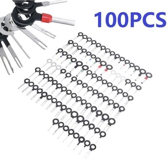 Verkoop 100Pcs Terminal Ejector Kit Tools Draad Connector Extractor Automotive Terminal Wire Terminal Removal Tool Auto Pin Kit