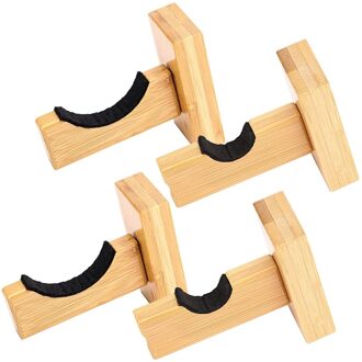 Verkoop 4 Pcs Honkbalknuppel Display Wall Mount,Hanger Honkbalknuppel Houder Case Voor Horizontale Display, handgemaakte Houten Met Schroeven