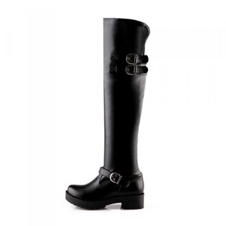Verkoop Botas Mujer Winter Dikke Hak Laarzen Maat 34-43 Over Knie Hoge Ronde Neus Waterdichte Warm Platform Schoenen Vrouwen 5915 10