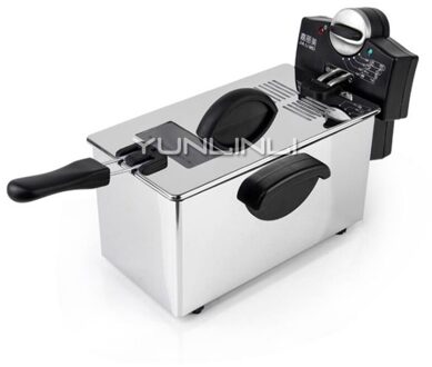 Verkoop Elektrische Friteuse Single-tank Roestvrijstalen Fornuis Koekenpan Oven voor Huishoudelijke Commerciële HF-1106