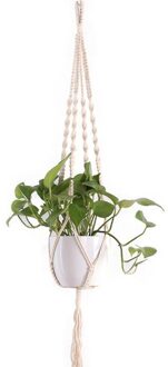 Verkoop Handgemaakte Macrame Plant Pot Lade Plant Pot Hange Plant Hanger Plant Opknoping Voor Tuin Plant Lade B