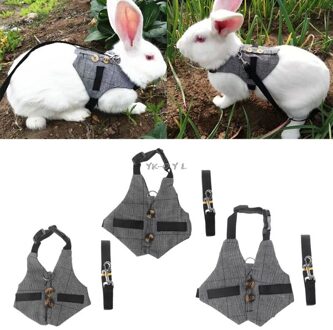 Verkoop Multipurpose Kleine Konijn Kat Leiband Borst-Band Hond Lead Harness Set Goederen Voor Huisdieren Vest Kleding