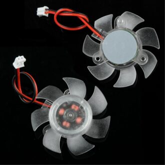 Verkoop Pc Computer Koelventilator 12V 2 Pin 7 Fan 45 Mm Bladen Pc Vga Grafische Videokaart heatsink Cooler Cooling