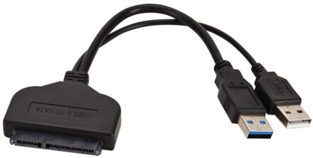Verkoop Usb 3.0 Of USB2.0 Naar Sata 22Pin Adapter Kabel Voor 2.5 / 3.5 Inch Hdd Externe Voeding harde Schijf Converter USB 2.0