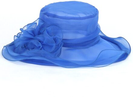 Verkoop Vrouwen Elegante Effen Kleur Bloemen Caps Wedding Kerk Jurk Hoed Emmer Kentucky Derby Zon Hoeden