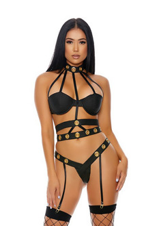 Verleidelijke Kooi - Lingerieset - XL