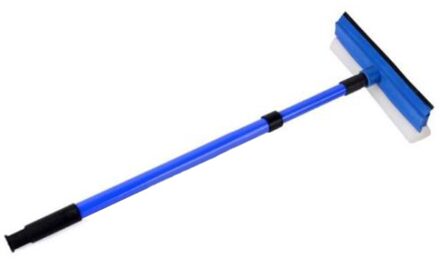 Verlengd Window Squeegee Cleaner Brush Douche Auto Ruitenwisser Spons Handvat Borstel Window Cleaner Spons