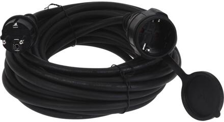 Verlengsnoer outdoor 10 meter zwart