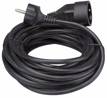 Verlengsnoer zwart van 10 meter - Action products