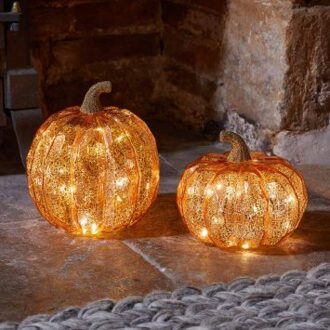 Verlichte pompoen als set