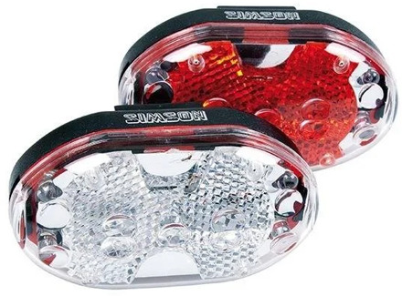 verlichtingsset batterij led zwart/rood