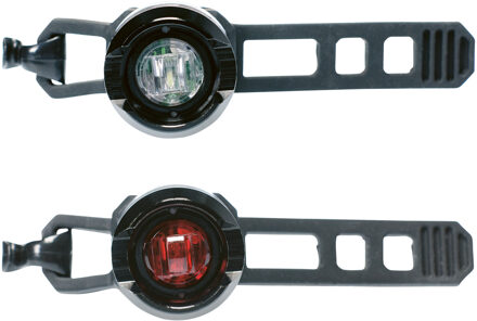 verlichtingsset Bullet led batterij zwart