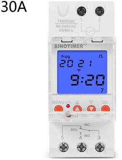 Vermogen Multifunctionele Timer Controller Ac 85V Naar 265V 30A Met 10 Timer Instelling Met Backlight