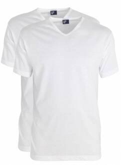 Vermont Wit V-Hals Heren T-shirt 2-Pack - XL