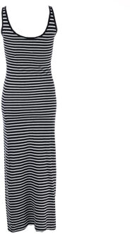 Vero Moda Anna-maxi-jurk voor dames in zwart en wit - maat