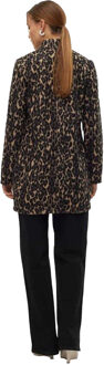 Vero Moda Dames Katrine Luipaardprint Borsteljack (Bruin) - EU 38 / UK 10