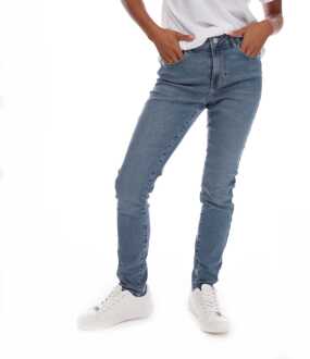 Vero Moda Dames Vero Moda Elly Mid Rise Skinny Jeans in Denim - maat Blauw