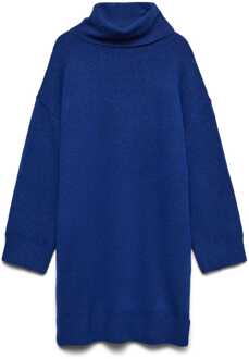 Vero Moda Damestrui Vero Moda Aquarius Roll Neck Dress in Blauw - EU 40 / UK 12