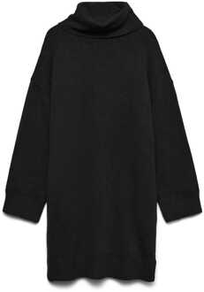 Vero Moda Damestrui Vero Moda Aquarius Roll Neck Dress in Zwart