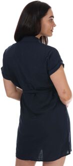 Vero Moda Easy overhemdjurk met korte mouwen voor dames, marineblauw Navy - EU 40 / UK 12