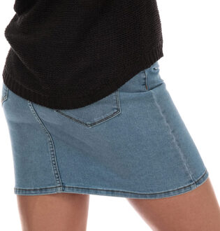 Vero Moda Hot Seven denim damesrok in lichtblauw - EU 36 / UK 8