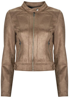 Vero Moda Leren Jas Vero Moda VMJOSE MARI SHORT FAUX SUEDE JACKET BOOS" Bruin - S, XS