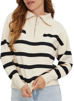 Vero Moda Saba Stripe Highneck Trui Dames - XL