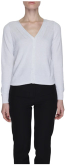 Vero Moda Shine V-Neck Vest Lente/Zomer Collectie Vero Moda , White , Dames - L,M,S,Xs