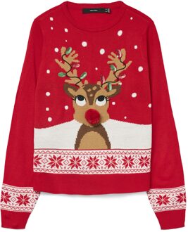 Vero Moda Trui FROSTYDEER rood - XS;S;M;L