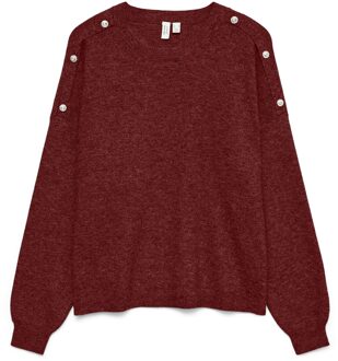 Vero Moda Trui JOYA bordeaux - L