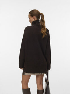 Vero Moda Vmaquarius ls rollneck long pullove Bruin