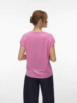 Vero Moda Vmava plain ss top gajrs noos - maat XS Roze