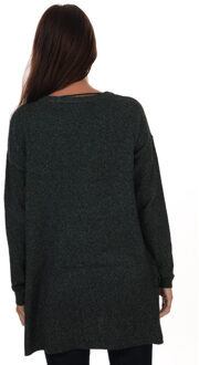 Vero Moda Vmbrilliant Ls O-neck Long Blou Ga Color 10192373 Black/ Melange