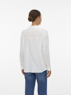 Vero Moda Vmbumpy ls basic shirt wvn ga noos off-white Ecru