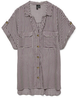 Vero Moda Vmbumpy ss shirt wvn ga noos dessin Wit - 36