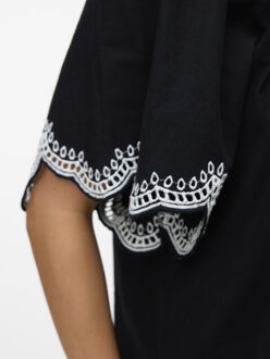 Vero Moda Vmdiana 24 v-neck top wvn btq - Zwart