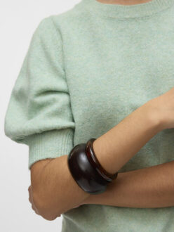 Vero Moda Vmdoffy 24 o-neck pullover ga noos mint Groen - L