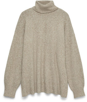 Vero Moda Vmdoffy ls roll neck pullover noos Beige - XL