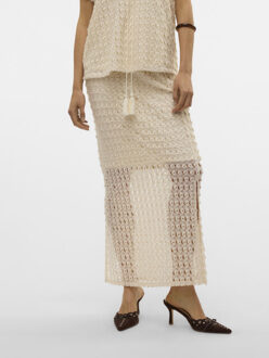 Vero Moda Vmdylie hw ankel skirt wvn btq ga beige Ecru