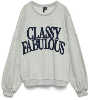 Vero Moda Vmfabia sl brushed sweat exp Grijs - XL