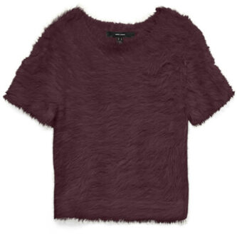 Vero Moda vmfluffy ss o-neck pullover 10336640 winetasting Bordeaux - L