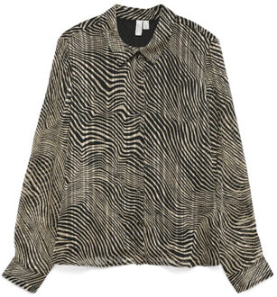Vero Moda Vmgebra gedna ls shirt wvn btq ga dessin Zwart