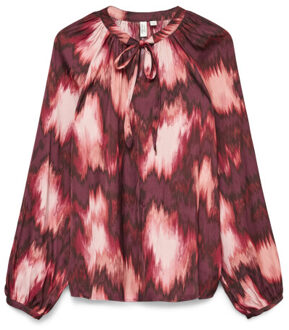 Vero Moda Vmgerna l/s top wvn lcs Bordeaux - XL