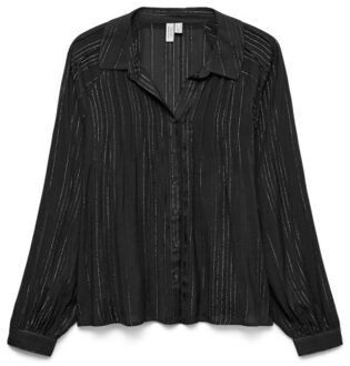 Vero Moda vmgolia l/s shirt wvn btq 10333695 - Zwart