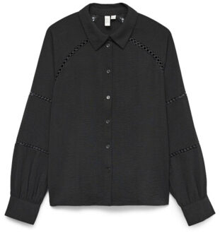 Vero Moda Vmgusla ls shirt wvn btq ga - Zwart