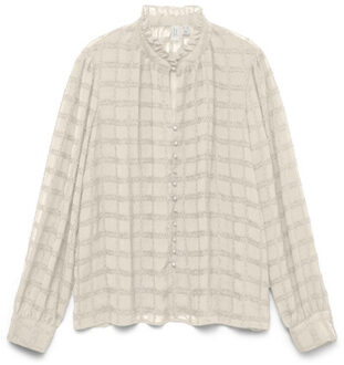 Vero Moda Vmhavana ls shirt wvn btq ga off-white Ecru