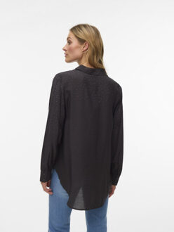Vero Moda Vmherdis ls shirt wvn btq ga antraciet Grijs